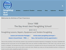 Tablet Screenshot of paragliding-lessons.com